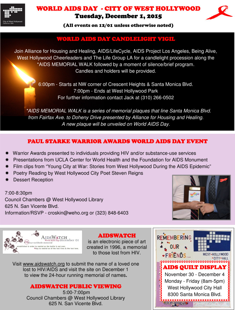 World AIDS Day Flyer - 2015